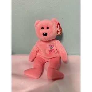 Ty Beanie‎ Baby MUM the Mothers Day Bear Plush Stuffed Animal Toy Pink Plush